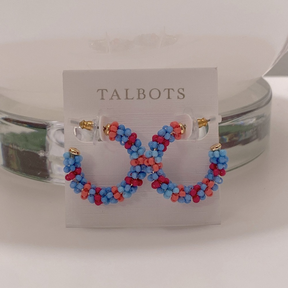 🆕 Talbots beaded hook earrings